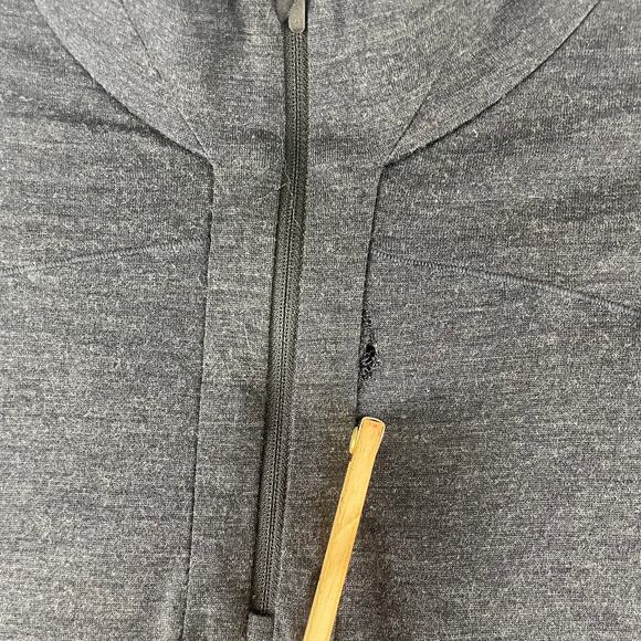 First Ascent 1/4 Zip Base Layer Gray SZ Med Flaws - Picture 7 of 10